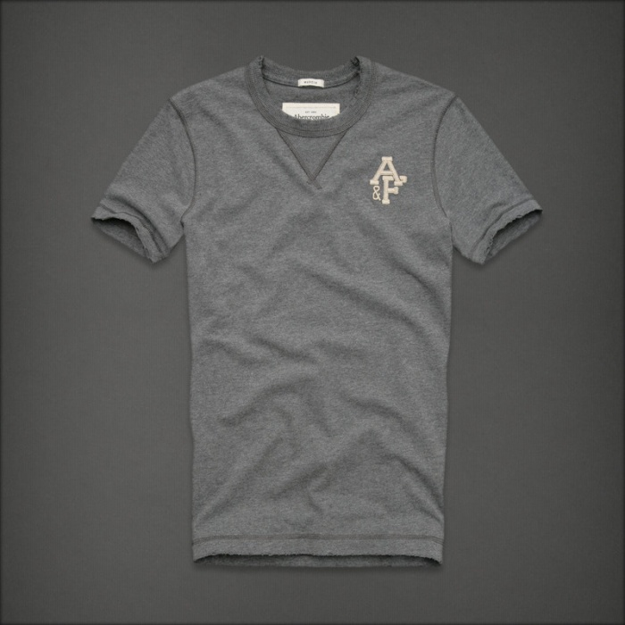 Abercrombie Fitch Hombres De Cuello Redondo Corto Remera AF5283